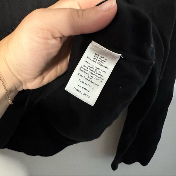 Talbots Women's Cotton Cowlneck Lightweight Black Sweater Size Large Petite - Picture 4 of 7